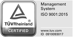 TÜV Rheinland zertifiziert