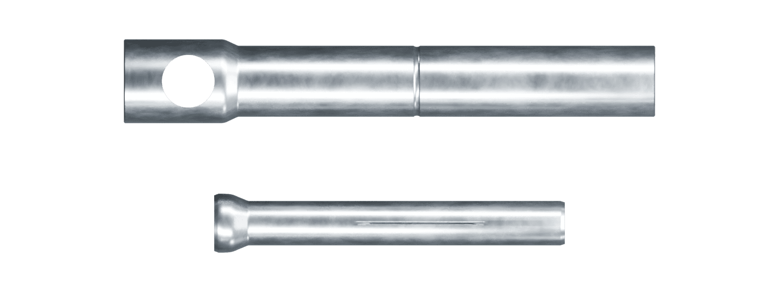 Pedestrian protection tube and piston