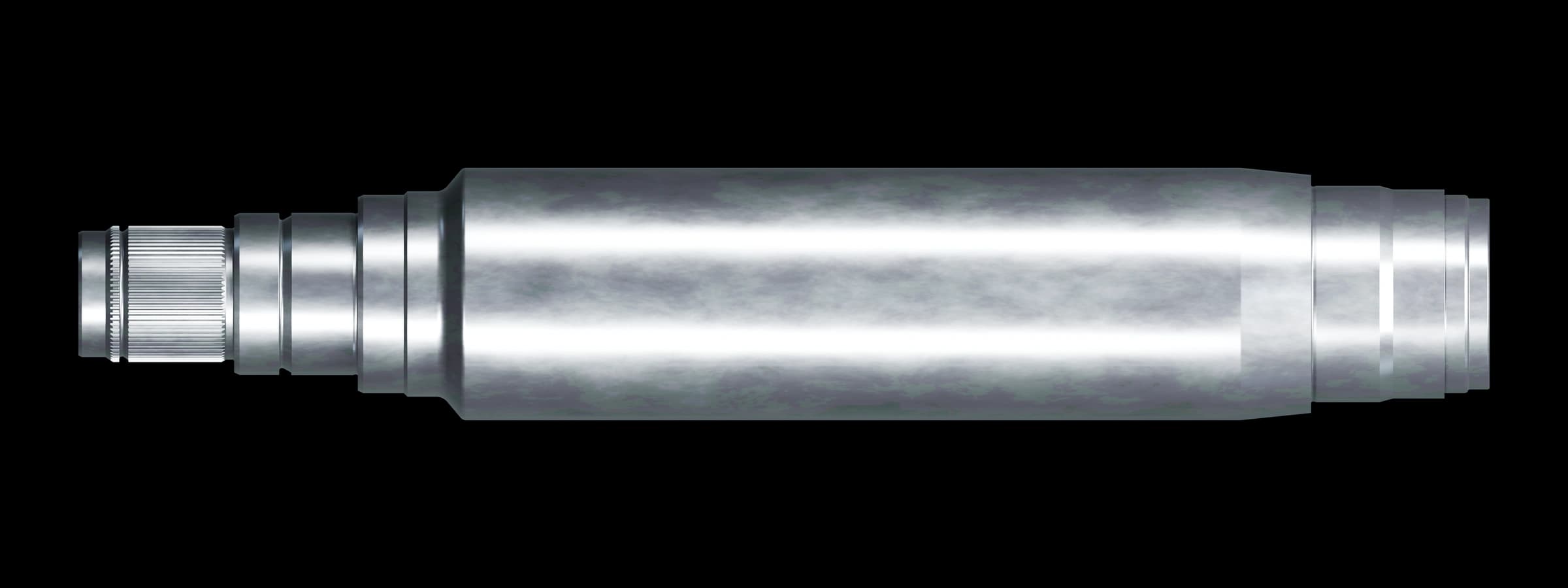 Rotor shaft with connection splines